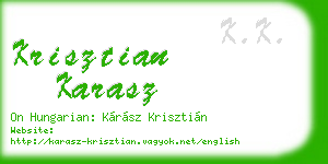 krisztian karasz business card